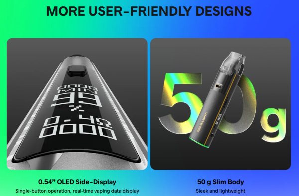 vmate pro 2 voopoo sigaretta elettronica con display 0,54 pollici