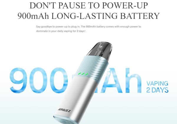 voopoo argus z kit sigaretta elettronica batteria integrata 900 mah