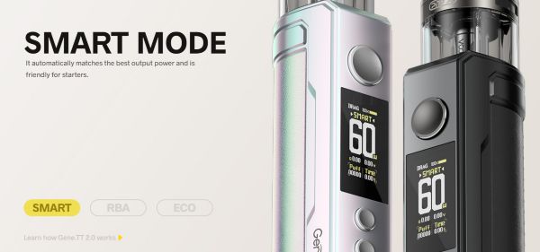 voopoo drag s2 sigaretta elettronica con modalità smart rba e eco