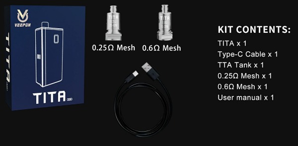 Tita AIO kit sigaretta elettronica resistenze compatibili