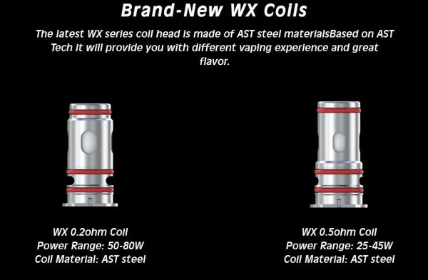 head coil wx per REULEAUX RX G wismec