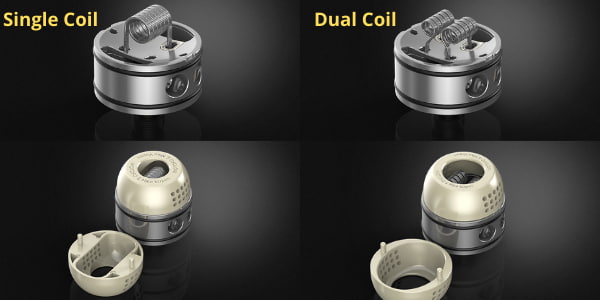 wotofo recurve v2 atomizzatore Single e dual Coil