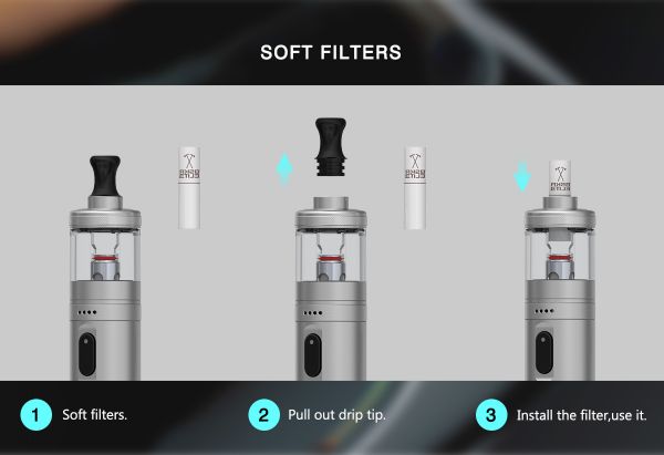bskr elite vandy vape sigaretta elettronica con drip tip o filtri usa e getta